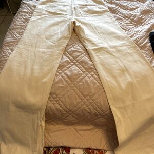 Aqua Cream Wide Leg Pants